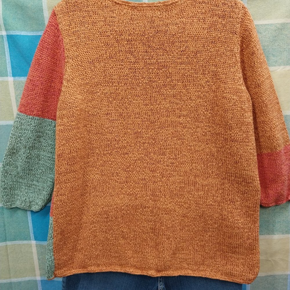 2500 Size XL Applique Decorated Poly Cotton Sweater - Picture 5 of 5